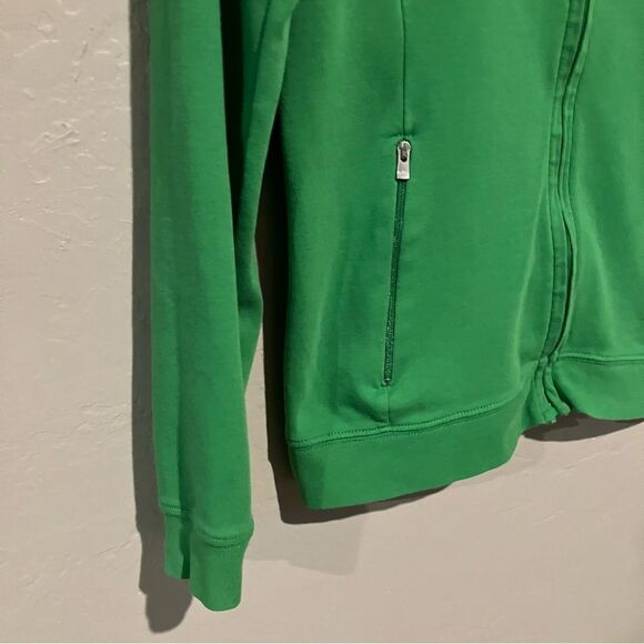 Peter Millar 100% Cotton Green Zip-Up Lightweight Stretch Jacket Women's Size S - Picture 3 of 14